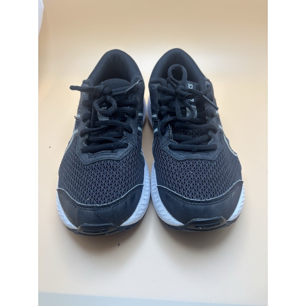 ASICS GEL-Contend 5 Black White Running Shoes Womens 5 1012A234 Low Top Sneaker
